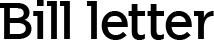 Bill Letter